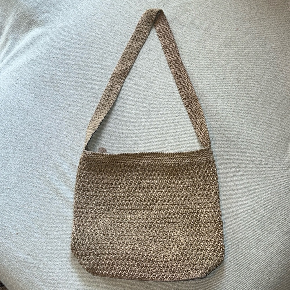 Knit Pattern Shoulder Bag